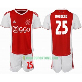 Koszulka Ajax DOLBERG 25 Dziecięcy Domowe Stroje Piłkarskie 2018/19 Krótki Rękaw